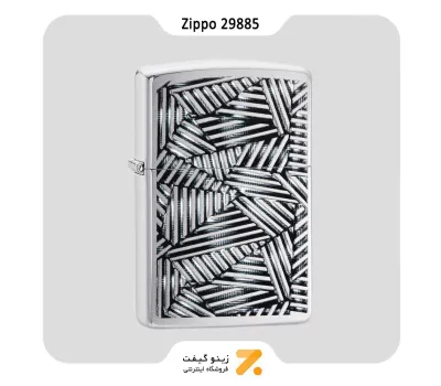 Zippo Lighter 29885 200 LINE GRID فندک بنزینی زیپو گرید لاین مدل 29885