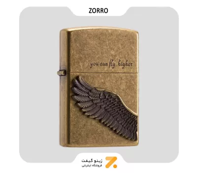 فندک بنزینی زورو طرح برجسته بال مدل زد9770 ای-​Zorro Lighter SN-LIZO-2104-17