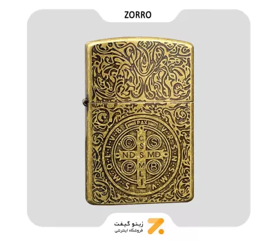 فندک بنزینی زورو طرح کنستانتین مدل زد تی 044 ای-​Zorro Lighter Constantine SN-LIZO-2104-41