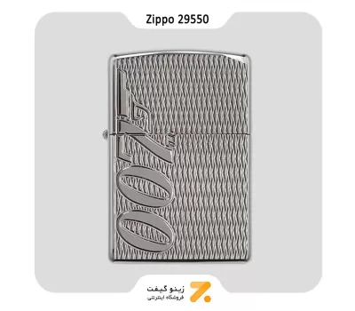 فندک بنزینی زیپو آرمورکیس طرح جیمزباند مدل Zippo Lighter 29550- 167 JAMES BOMD