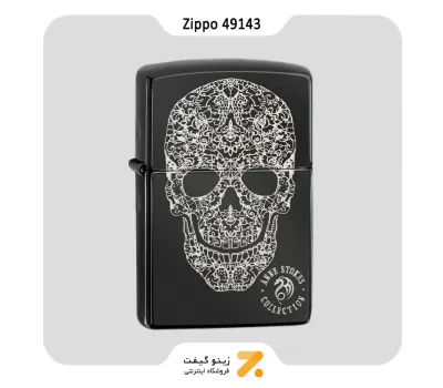 فندک بنزینی زیپو طرح اسکلت مدل 49143-Zippo Lighter ​49143 24756 ANNE STOKES COLLECTIO
