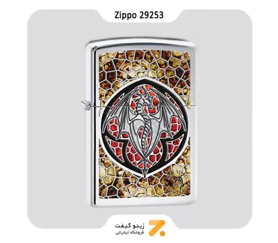 فندک بنزینی زیپو طرح اژدها مدل 29253-​Zippo Lighter 29253 250 ANNE STOKES