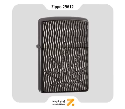 فندک بنزینی زیپو طرح برگ مدل 29612-Zippo Lighter ​29612 24095 LEAF DESIGN