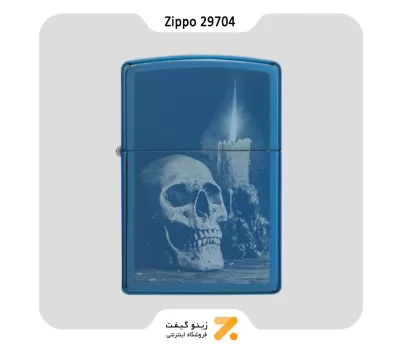 فندک بنزینی زیپو طرح جمجمه مدل 29704-Zippo Lighter ​29704 20446 SKULL DESIGN
