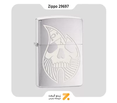 فندک بنزینی زیپو طرح شعله و اسکلت مدل 29697-Zippo Lighter ​29697 200 PF18 ZIPPO FLAME DESIGN