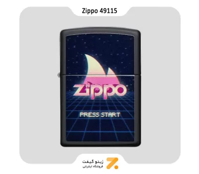 فندک بنزینی زیپو طرح شعله و لوگو زیپو مدل 49115-Zippo Lighter ​49115 218 GAMING DESIGN