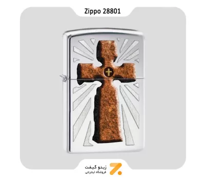 فندک بنزینی زیپو طرح صلیب مدل 28801-Zippo Lighter ​28801 250 CROSS
