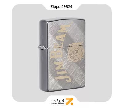 فندک بنزینی زیپو طرح لوگو جیم بیم مدل 49324-​Zippo Lighter 49324 28182 JIM BEAM