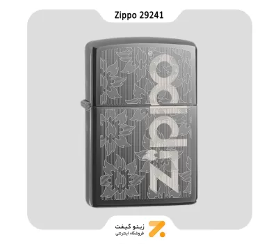 فندک بنزینی زیپو طرح لوگو زیپو مدل 29241-​Zippo Lighter 29241 150 ZIPPO LOG