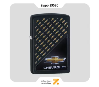 فندک بنزینی زیپو طرح لوگو شورلت مدل 29580-​Zippo Lighter 29580 218 CHEVROLET