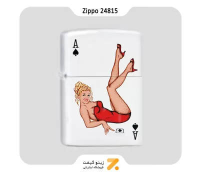 فندک بنزینی زیپو طرح لیدی آس پیک مدل 24815-Zippo Lighter ​24815 214 Lady Ace