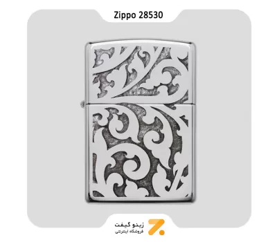 فندک بنزینی زیپو طرح گیاهی مدل 28530-Zippo Lighter 28530 250 FILIGREE