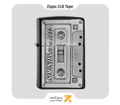 فندک بنزینی زیپو طرح نوار کاست مدل  218 تیپ-Zippo Lighter ​PL218 TAPE