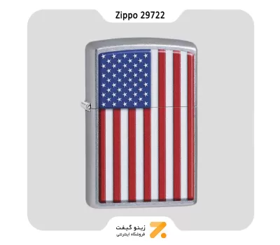 فندک بنزینی زیپو طرح پرچم امریکا مدل 29722-Zippo Lighter ​29722 207 PATRIOTIC