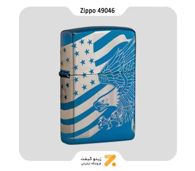 فندک بنزینی زیپو طرح پرچم امریکا مدل 49046-​Zippo Lighter 49046 20446 PATRIOTIC DESIGN
