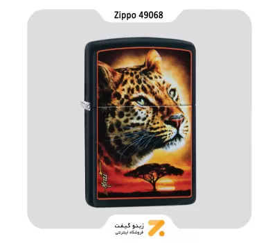 فندک بنزینی زیپو طرح پلنگ مدل 49068-Zippo Lighter ​49068 218 MAZZI
