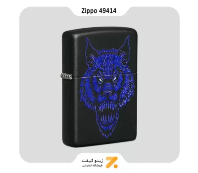 فندک بنزینی زیپو طرح گرگ مدل 49414-​Zippo Lighter 49414 218 WEREWOLF DESIGN