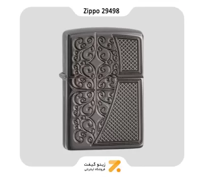 فندک بنزینی زیپو طرح گل سلطنتی مدل Zippo Lighter 29498 OLD ROYAL FLLIGREE