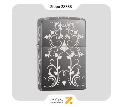 فندک بنزینی زیپو طرح گل مدل Zippo Lighter 28833 150 FILIGREE PATTERN