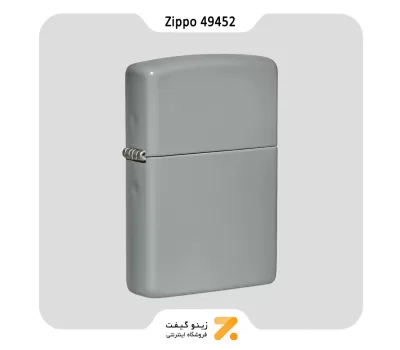 فندک بنزینی زیپو طوسی مدل 49452-​Zippo Lighter 49452 Flat Gray