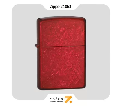 فندک بنزینی زیپو قرمز مدل 21063-​Zippo Lighter 21063 REG CANDY APPLE RED MT LT
