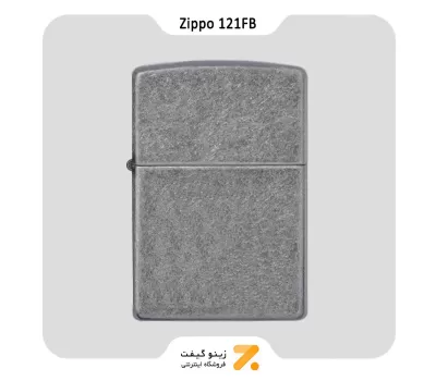 فندک بنزینی زیپو مدل 121 اف بی-Zippo Lighter 121FB Antique Silver Plate
