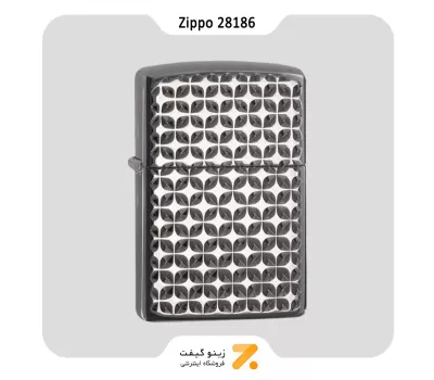 فندک بنزینی زیپو مدل 28186 طرح برجسته ستاره-Zippo Lighter ​28186-000009 24095 ENGINE TURN STAR