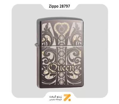 فندک بنزینی زیپو مدل 28797 طرح ملکه-Zippo Lighter 28797 150 QUEEN