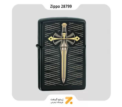 فندک بنزینی زیپو مدل 28799 طرح خنجر-Zippo Lighter 28799 24756 DAGGER