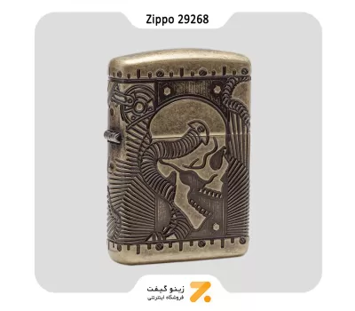 فندک بنزینی زیپو مدل 29268 طرح اسکلت-Zippo Lighter 29268 STEAMPUNK