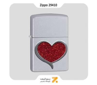 فندک بنزینی زیپو مدل 29410 طرح برجسته قلب-Zippo Lighter 29410 GLITTER HEART