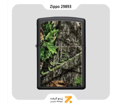 فندک بنزینی زیپو مشکی طرح استتار مدل 29893-Zippo Lighter ​29893 218 MOSSY OAK OBSESSION