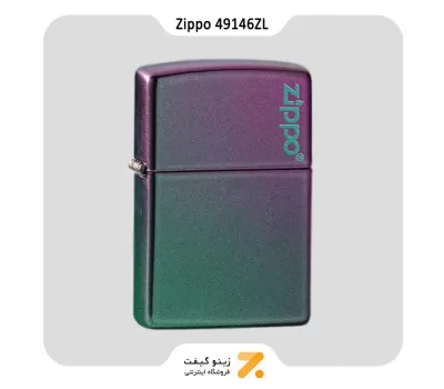 فندک بنزینی زیپو هفت رنگ مات طرح لوگو زیپو مدل 49146 زد ال-Zippo Lighter ​49146ZL -49146 ZIPPO LOGO