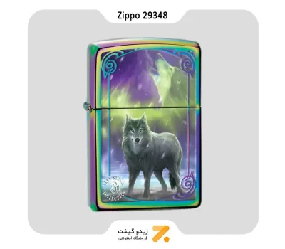 فندک بنزینی زیپو کالکشن ان استوک طرح گرگ مدل Zippo Lighter 29348 151 ANNE STOKES COLLECTION