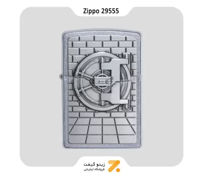 فندک بنزینی زیپوطرح صندوق گنج مدل Zippo Lighter 29555 SAFE GOLD CASH SURPRISE