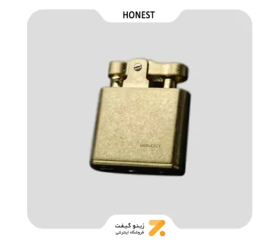 فندک بنزینی هانست طلایی مدل 2201-77-Honest Lighter SN-LIHN-2201-77