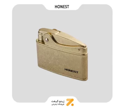 فندک بنزینی هانست طلایی مدل 2201-78-​​Honest lighter SN-LIHN-2201-78