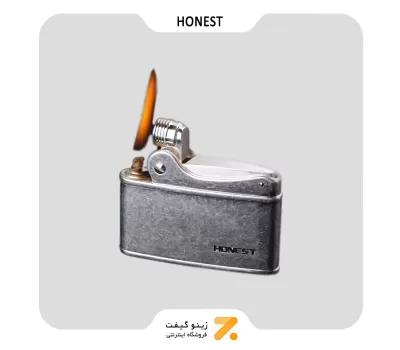 فندک بنزینی هانست نقره ای مدل 2201-79-​Honest Lighter SN-LIHN-2201-79