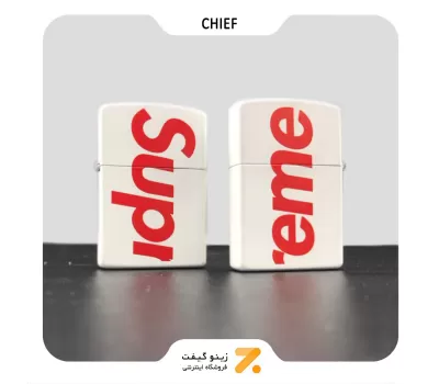 فندک بنزینی چیف طرح لوگو سوپرمی مدل سی اف 1165 بی-​Chief Lighter SN-LICH-2104-103