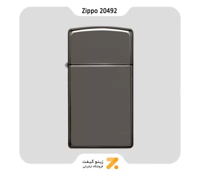 فندک زیپو اسلیم بلک آیس مدل 20492-Zippo Lighter 20492 - SLIM BLACK ICE