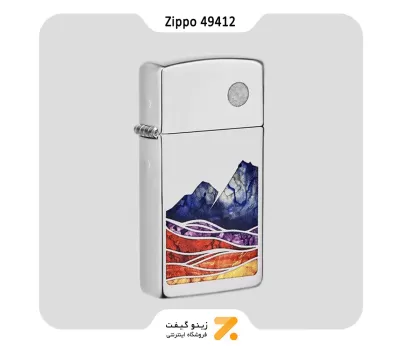 فندک زیپو اسلیم طرح منظره مدل 49412-Zippo Lighter 49412 1610 LANDSCAPE DESIGN