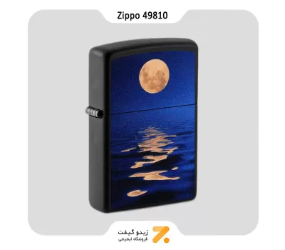 فندک زیپو بلک لایت طرح ماه کامل مدل 49810-Zippo Lighter 49810 218 FULL MOON DESIGN