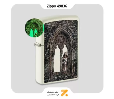 فندک زیپو بلک لایت طرح ویکتوریا فرانس مدل 49836-Zippo Ligter 49836 49193 VICTORIA FRANCES