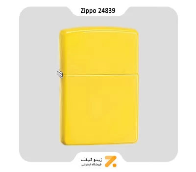 فندک زیپو زرد لیمویی مدل 24839-Zippo Lighter 24839 LEMON MATTE LTR