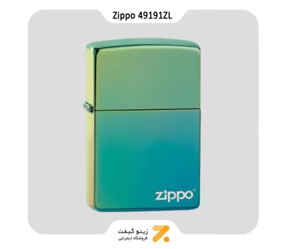 فندک زیپو سبز مدل 49191 زد ال-Zippo Lighter 49191ZL W/ZIPPO- LASERED