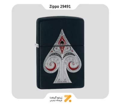 فندک زیپو طرح آس پیک مدل 29491-Zippo Lighter 29491-218SPADE EMBLEM