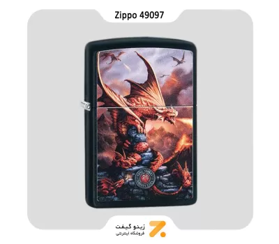 فندک زیپو طرح اژدها مدل 49097-Zippo Lighter 49097 218 ANNE STOKES COLLECTION