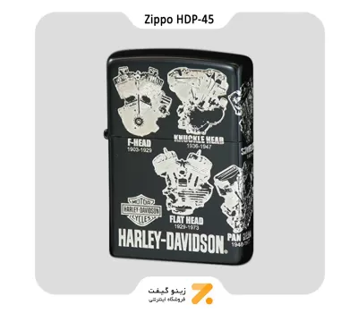 فندک زیپو طرح تاریخچه موتورهای هارلی دیویدسون مدل اچ دی پی-45-Zippo Lighter Harley Davidson​HDP-45