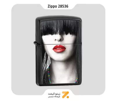 فندک زیپو طرح دختر مدل 28536-Zippo Lighter ​28536 Red Lips
