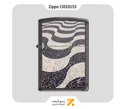 فندک زیپو طرح سنگ فرش مدل سی آی 010153-Zippo Lighter ​211 CI010153 COPACABANA PLANETA B